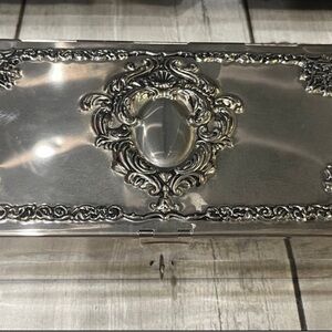 Vintage Godinger silver art jewelry box